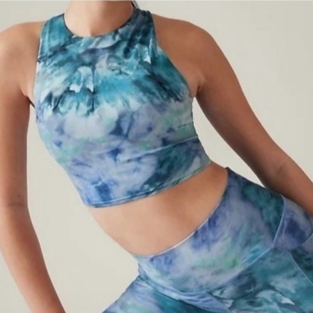 Athleta Sports Bra blue size large NWT